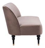 Bintulu Loveseat Taupe 109982 Zuo Modern