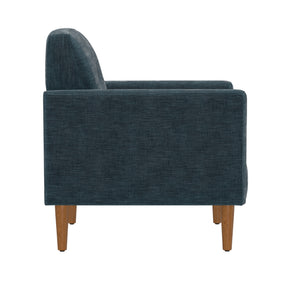 English Elm Wallace & Bay - Blue Accent Chair with Pacific Ocean Hue, Engineered Wood, Transitional Style, Easy-Care Comfort B2709P212531