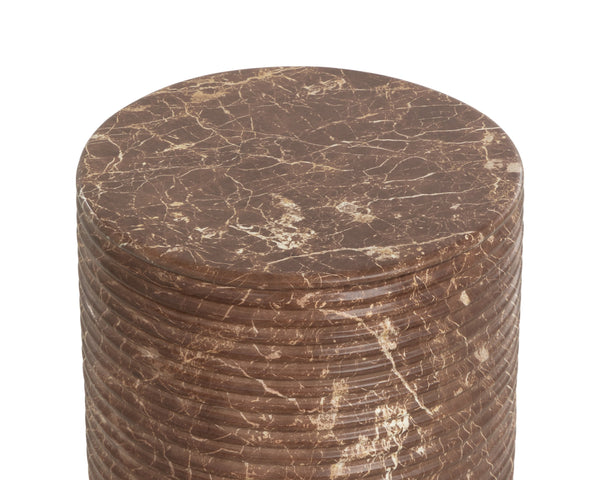 Sunpan Riva Stool - Stunning Hand-finished Concrete Design With Brown And Beige Marble Effect For Style Brown Concrete 111919