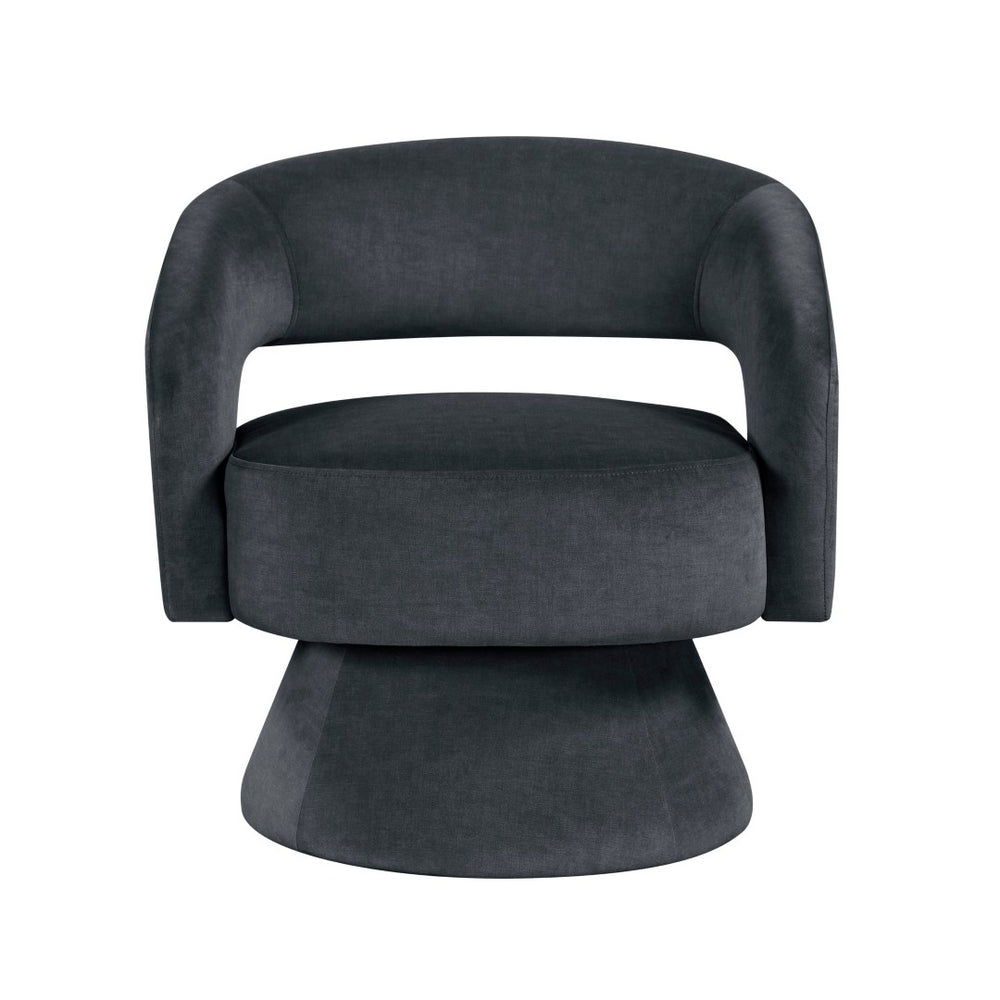 English Elm Modern Velvet Swivel Accent Chair with Pocket Coil Support for Living Room B011P452465