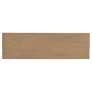 English Elm U_STYLE Mid-Century 4-Door Storage Sideboard with Adjustable Shelves, Retro Handles, Sturdy Pine Legs Wood N711P218615D