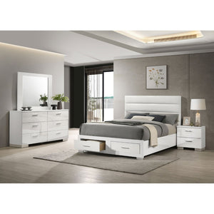 English Elm Hemlock Queen Bedroom Set Rustic Warm Brown Platform Bed Dresser Nightstand Mirror B062S01506
