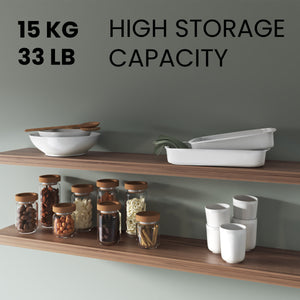 English Elm Greer Floating Shelf Melamine Set of 2 — Modern Minimalist Wall-Mounted Shelves for Home Office Light Brown 47.2 L x 10.2 W x 3.5 H B128P375282