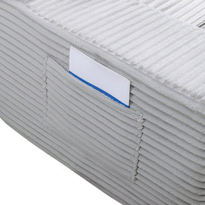 English Elm Corduroy Cloud Convertible Floor Sofa Foam Sleeper for Apartment Living Rooms Gray W3739P368460