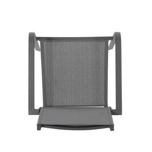 English Elm Christopher Knight Home® - Outdoor Modern Aluminum Dining Chair with Mesh Seat | Durable Patio Seating, Sleek Stable Design Gray 66800.00GRY