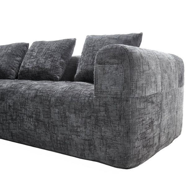 English Elm United Modern Chenille 98.42-Inch L-Shaped Modular Sectional Sofa With Chaise & Side Pockets P2 W1568S00146-GIGA