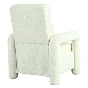 English Elm Christopher Knight Home® - 31.25" Push Back Recliner Plush Teddy Fleece Upholstered Armchair with Foam & Pocket Springs Comfort 90–120–150° Adjustments Beige N763P212864A