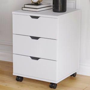English Elm 3-drawer Rolling Wood File Cabinet with Locking Casters for Home Office Under Desk T3623P434196