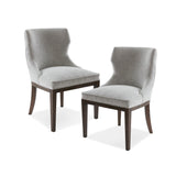 Madison Park Signature Hutton Traditional Dining Side Chair (set of 2) MPS108-0152 Grey