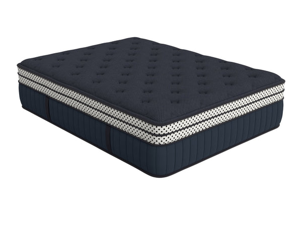 English Elm Wink Blue 17" Queen Mattress - Premium Comfort, Pressure Relief, And Cooling Gel For Restful Sleep B2707P228612-GIGA