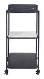 Constanza Bar Cart Black 109845 Zuo Modern