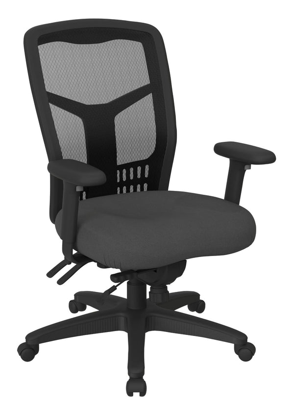 OSP Home Furnishings Progrid® High Back Mesh Ergonomic Manager Chair with Lumbar Support for Office Use 92892-226
