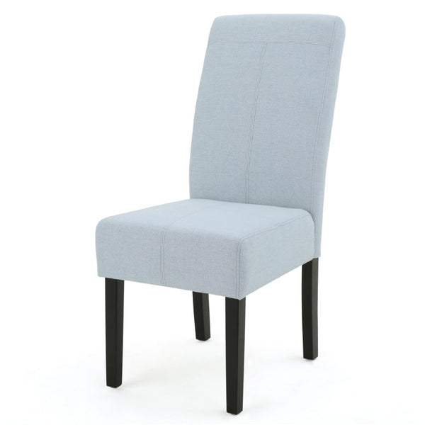 English Elm Hanford Upholstered Dining Chair Set of 2 with T-stitch Back and Tapered Legs N767P360602E