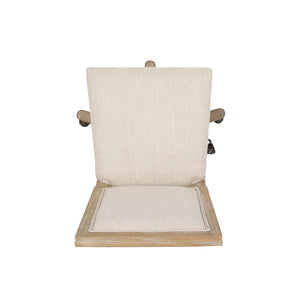 English Elm Christopher Knight Home® - SWIVEL&LIFT Rustic Beige Office Chair with Fabric Upholstery, Rubberwood Frame, Adjustable Swivel 71886.00FBGENTL