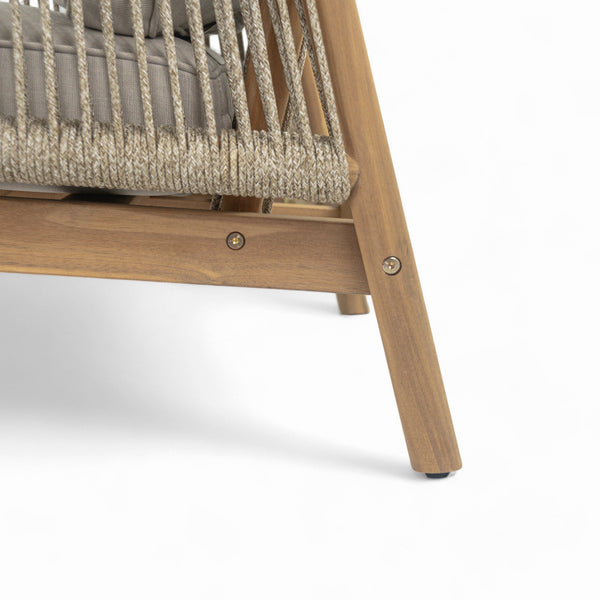 English Elm Christopher Knight Home® - Sumbawa Outdoor Club Chair - Stylish Acacia Wood Frame With Water-Resistant Cushions For Comfort N775P226075B