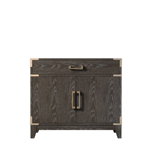 English Elm Brown Oak Single-Sink Vanity - 36" Wide, Stylish Storage, Soft-Close, Fully Assembled For Easy Setup B2731P259774