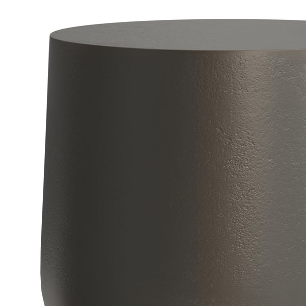 English Elm Anthony Cast Aluminum Side Table - Handcrafted Tulip Shape End Table in Antique Bronze & Brass Finish B136P239045