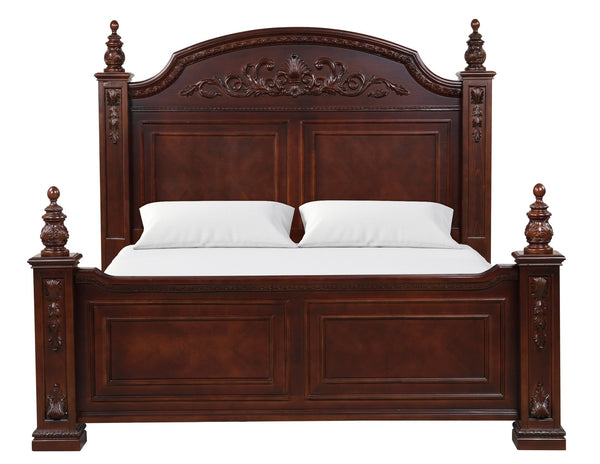 English Elm Lyndon Queen Post Bed In Rich Cherry - Timeless Design With Classic Craftsmanship For Your Bedroom B078S00595
