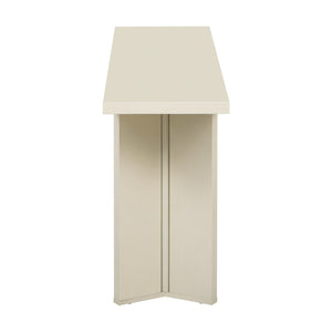 English Elm U_Style Modern Console Table With Pine Veneer & Geometric Legs For Entryway, Living Room & Study N711P289142K-GIGA