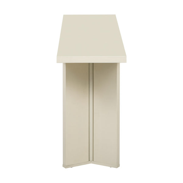 English Elm U_Style Modern Console Table With Pine Veneer & Geometric Legs For Entryway, Living Room & Study N711P289142K-GIGA