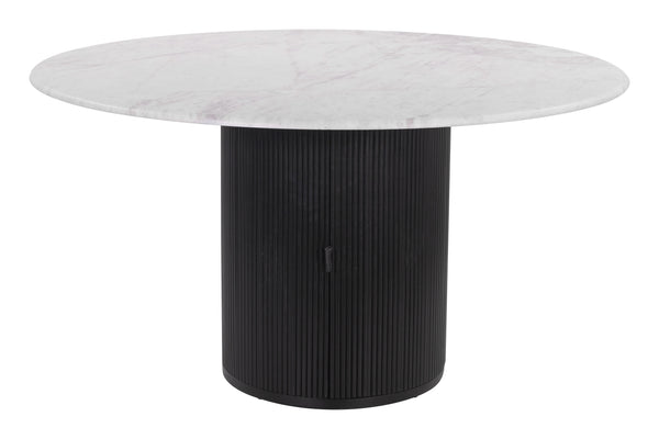 Izola Dining Table White & Black 110140 Zuo Modern