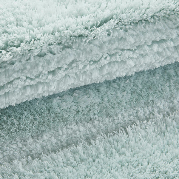 JLA Home Madison Park - Rug Madison Park Tufted Pearl Channel Bath Rug — Soft Macro-Spin Polyester, High-Low Stripe Texture, Machine Washable and Fade-Resistant Elegance Seafoam MP72-5110