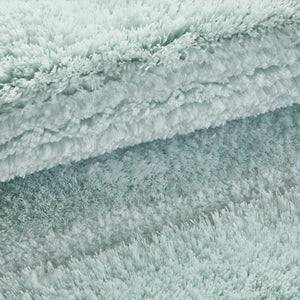 JLA Home Madison Park - Rug Madison Park Tufted Pearl Channel — Soft High-Low Stripe Bathroom Accent, Machine-Washable Luxury Seafoam MP72-5108