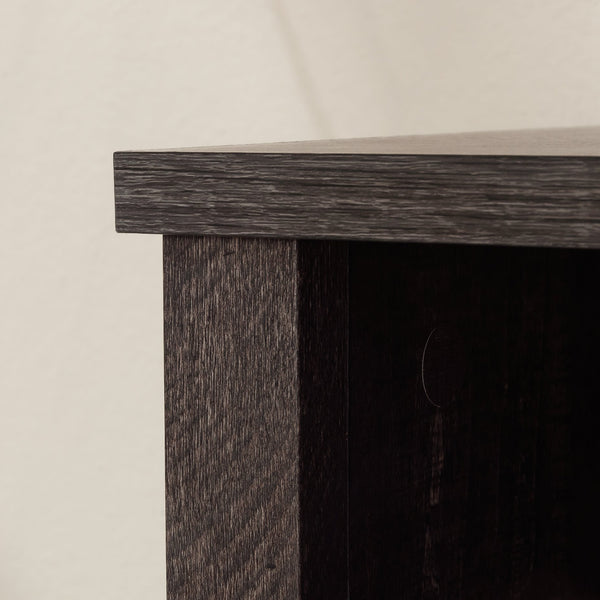 English Elm Bookcase, Sleek Black Finish With 9 Compartments – Perfect For Home Or Office Décor & Storage Solutions B356P402808