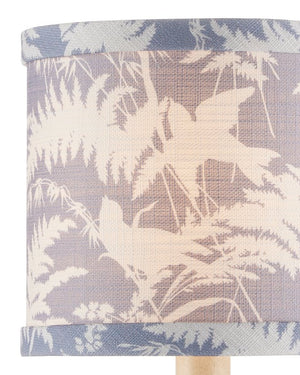 Currey & Company Aviary Drum Chandelier Shade Featuring Birds And Ferns On Citron Green For Stunning Home Decor Blue Cotton 0900-0056-currey-company