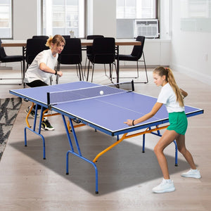 English Elm Double Fish Foldable Ping Pong Table Mdf Surface Solo Practice Ready Indoor Outdoor W3087P251052