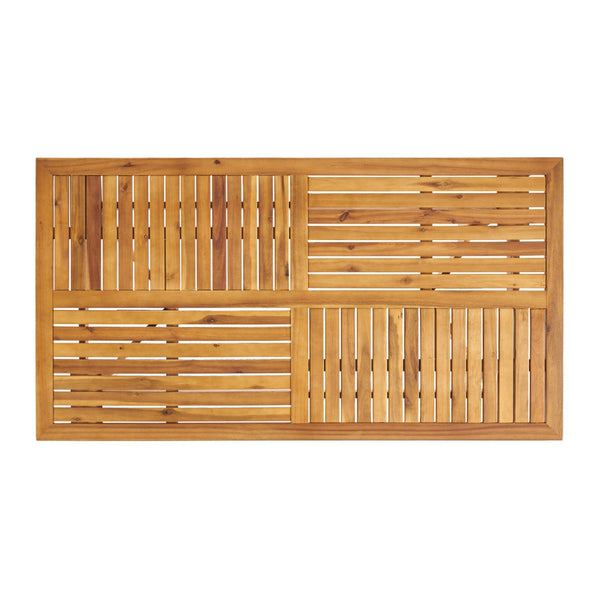 English Elm Helen Outdoor Acacia Hardwood Dining Chairs Curved Slat Back Patio Set of Two 54555.00TEA6_57488.00