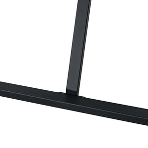 English Elm Table and Chair Set Round Tempered Glass Top with X Base and Four Pu Leather Seats W1151S04376