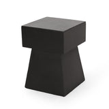 Christopher Knight Home® - Noble House - Aesop Outdoor Modern Side Table, Matte Black