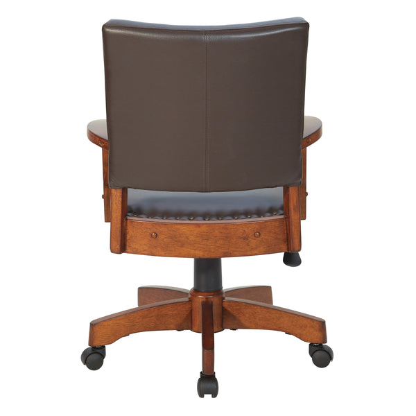 OSP Home Furnishings Deluxe Wood Bankers Chair Espresso