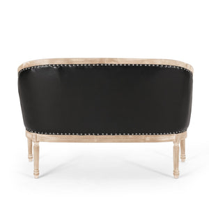 English Elm Chair Chesterfield Loveseat with Tufted Diamond Upholstery Nailhead Trim Birch Frame 60925.00PUMDNT