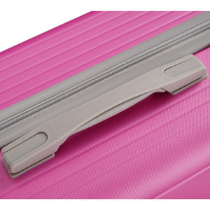 English Elm Luggage 3 Piece Hardshell Abs Set with Spinner Wheels Tsa Lock Travel Ready Pink N730P304620P