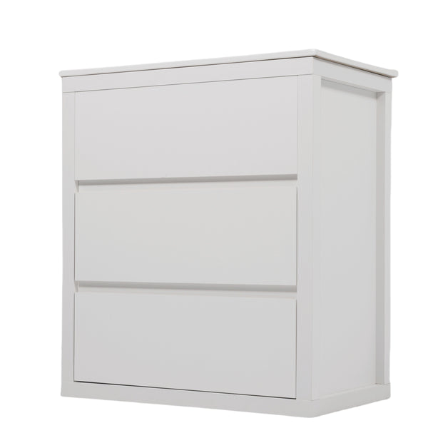 English Elm Christopher Knight Home® - 30" Bathroom Vanity with Ceramic Sink, 2 Soft-Close Full-Extension Drawers, Handle-Free 45° Design, Durable MDF White N817P280549W