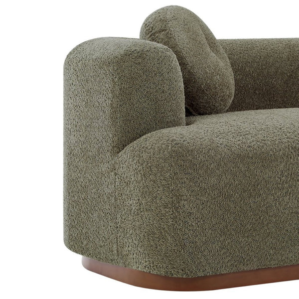 English Elm Compressed Three Seat Sofa with Rubberwood Base Polyester Upholstered Living Room Couch N771P392415F_N771P392416F