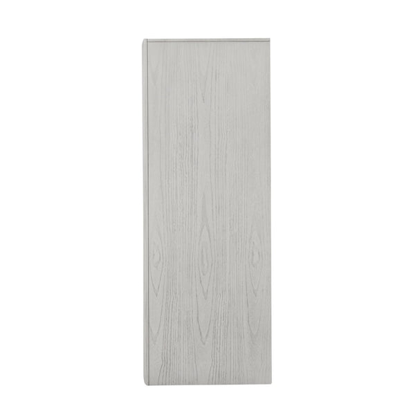 English Elm Transitional Rustic White Tall Chest Solid Wood Dovetail Drawers Bedroom Storage B2741P370876