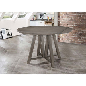 English Elm Grand Grand Prarie Barn Grey Counter Height Table with Transforming Top, Solid Hardwood, Drop Leaves for Flexible Dining and Entertaining B062S00962