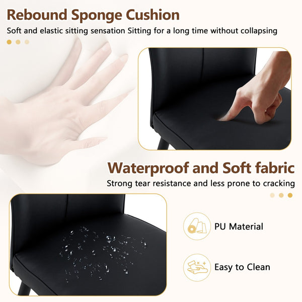 English Elm Table And Chair Set - Modern 71" White Grain Dining Table With Storage & 6 Black Stripe Chairs W1151S04268-GIGA