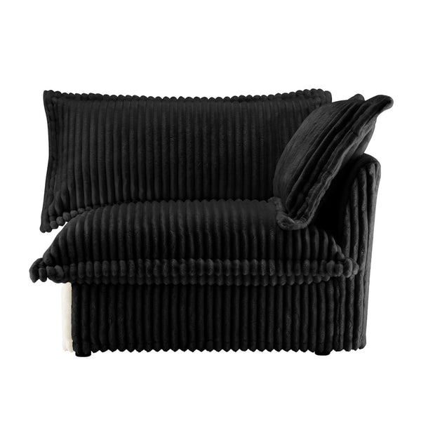 English Elm Koala Corduroy Sectional Sofa Deep Seat High Back Rsf Module for Modern Living Rooms W3041P272945