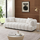 English Elm Ashcroft Furniture - Jasmin 89.7'' Cream Boucle Sofa