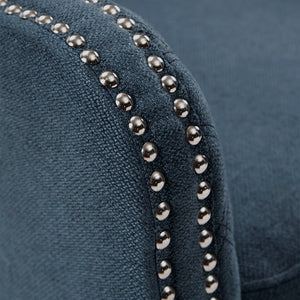 JLA Home Madison Park - Accent Chair Quilted Back with Silver Stud Trim, Plush Foam Seat & Morocco Wood Legs for Stylish Comfort MP100-0618