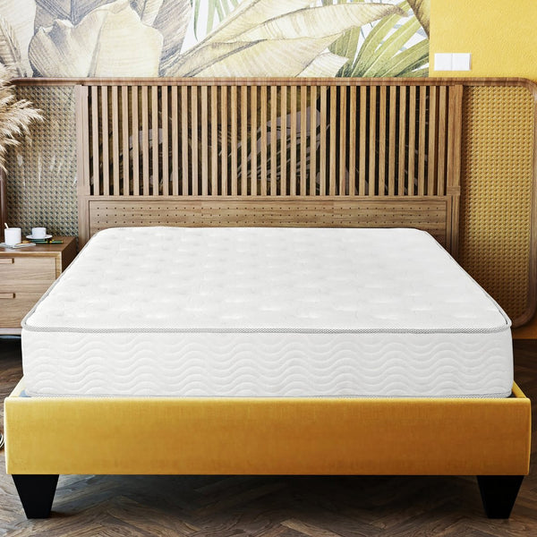 English Elm 9 9in Queen Pocket Coil Mattress in a Box — 7.1" Coils, 1"+ Foam, Edge Support, Low Motion Transfer Comfort B2741P287538
