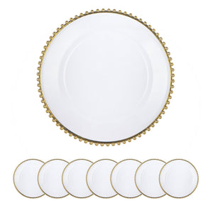 English Elm 8 Pack Plastic Charger Plates - Stylish, Durable & Reusable Table Decor For Events & Gatherings W2078P285450