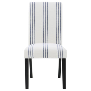 English Elm Evanston Farmhouse X-back Dining Chairs White Hardwood Set with Gray Upholstered Seats B062P441429