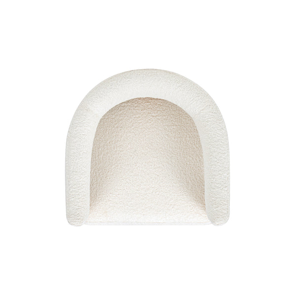 English Elm Jennifer Taylor Home - Vavona Burl Counter Height Bar Stool 26.5" – Polar Off-White Sherpa Upholstered Barrel Back, Chic B2719P286839