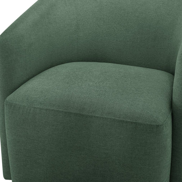 English Elm Ardena Swivel Barrel Chair with Durable Commercial-Grade Fabric, Pocket Coil Seat, 360° Swivel Comfort Green B050P322596