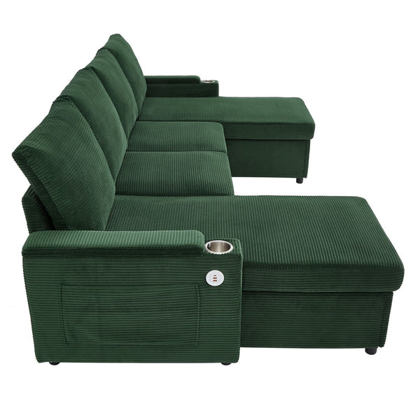 English Elm Swivel Barrel Accent Chair Chenille Tufted Round Club Seat for Living Room Lounge Green N719S002190F